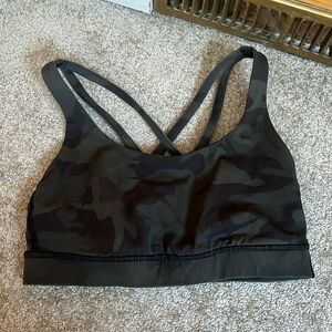 Sz 4 Camo Lululemon Energy Bra